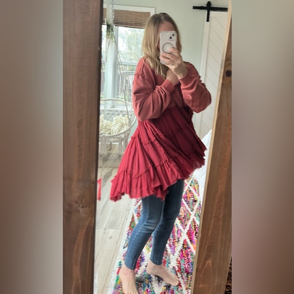 Free People Pixie sweatshirt in Rose Smoke Size XS - Picture 7 of 8